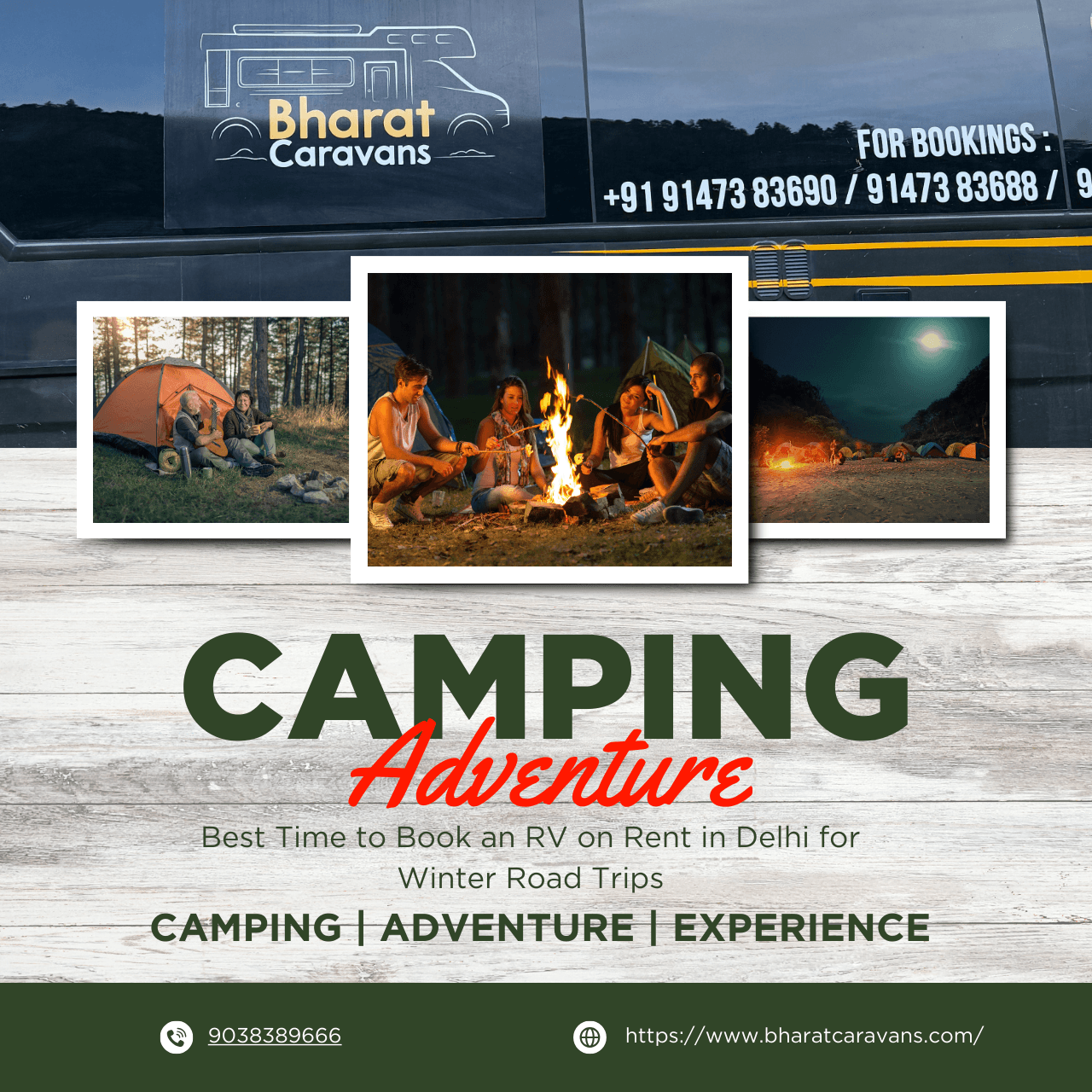 Best Time to Book an RV on Rent in Delhi for Winter Road Trips